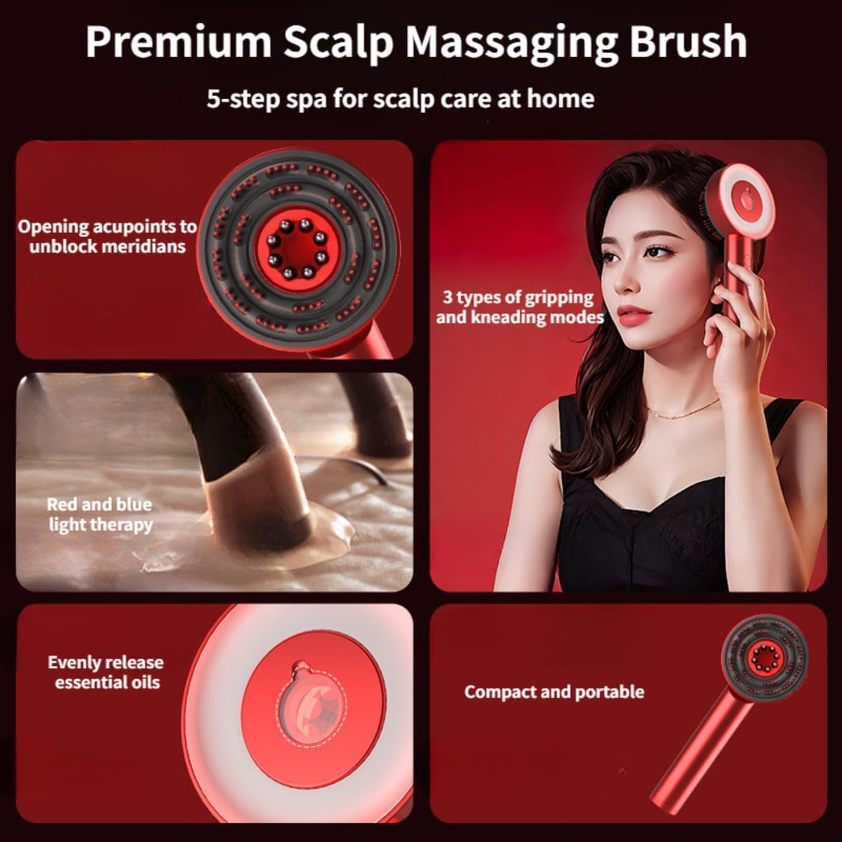 Electric Scalp Massager & Hair Oil Applicator